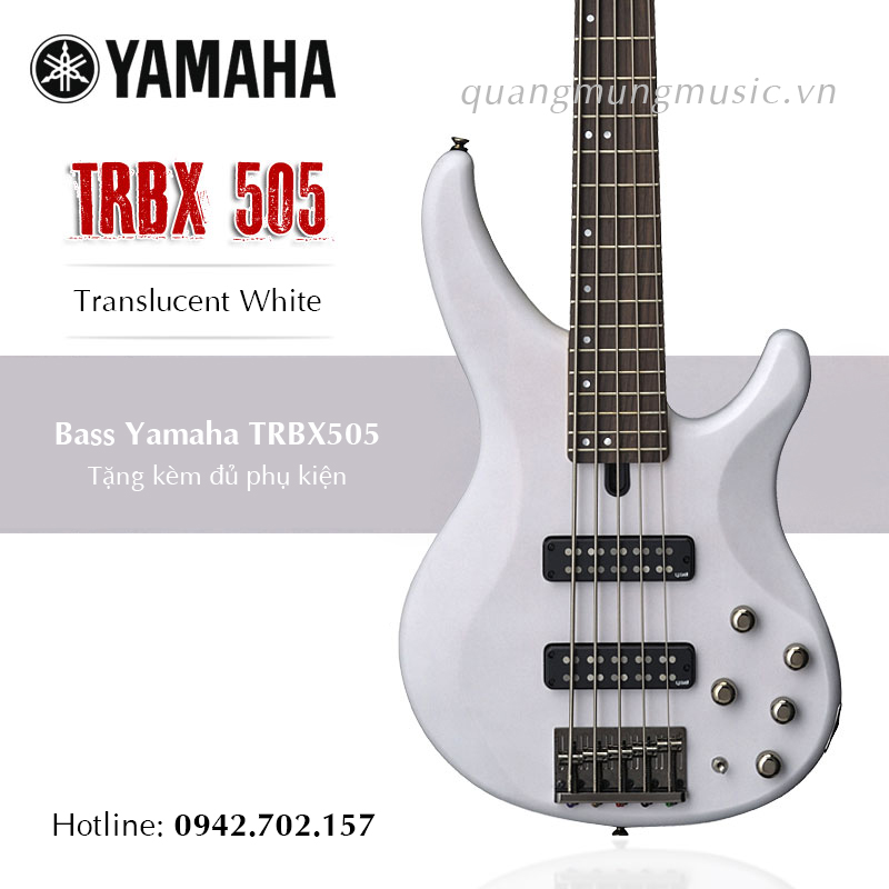 Bass Yamaha TRBX505-Translucent White