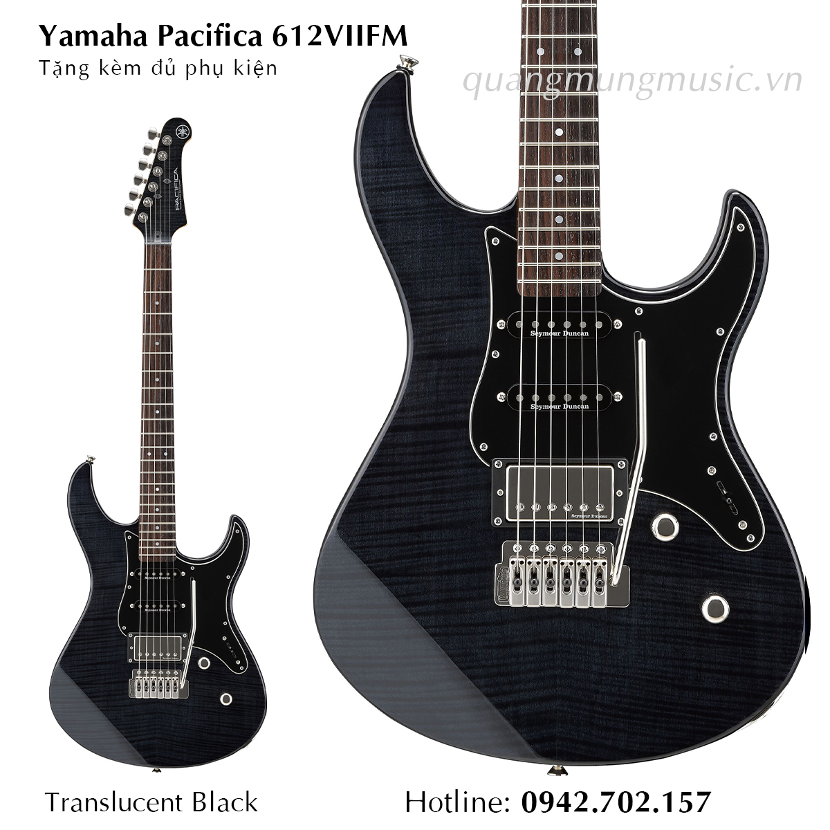 Yamaha Pacifica 612VIIFM-Translucent Black