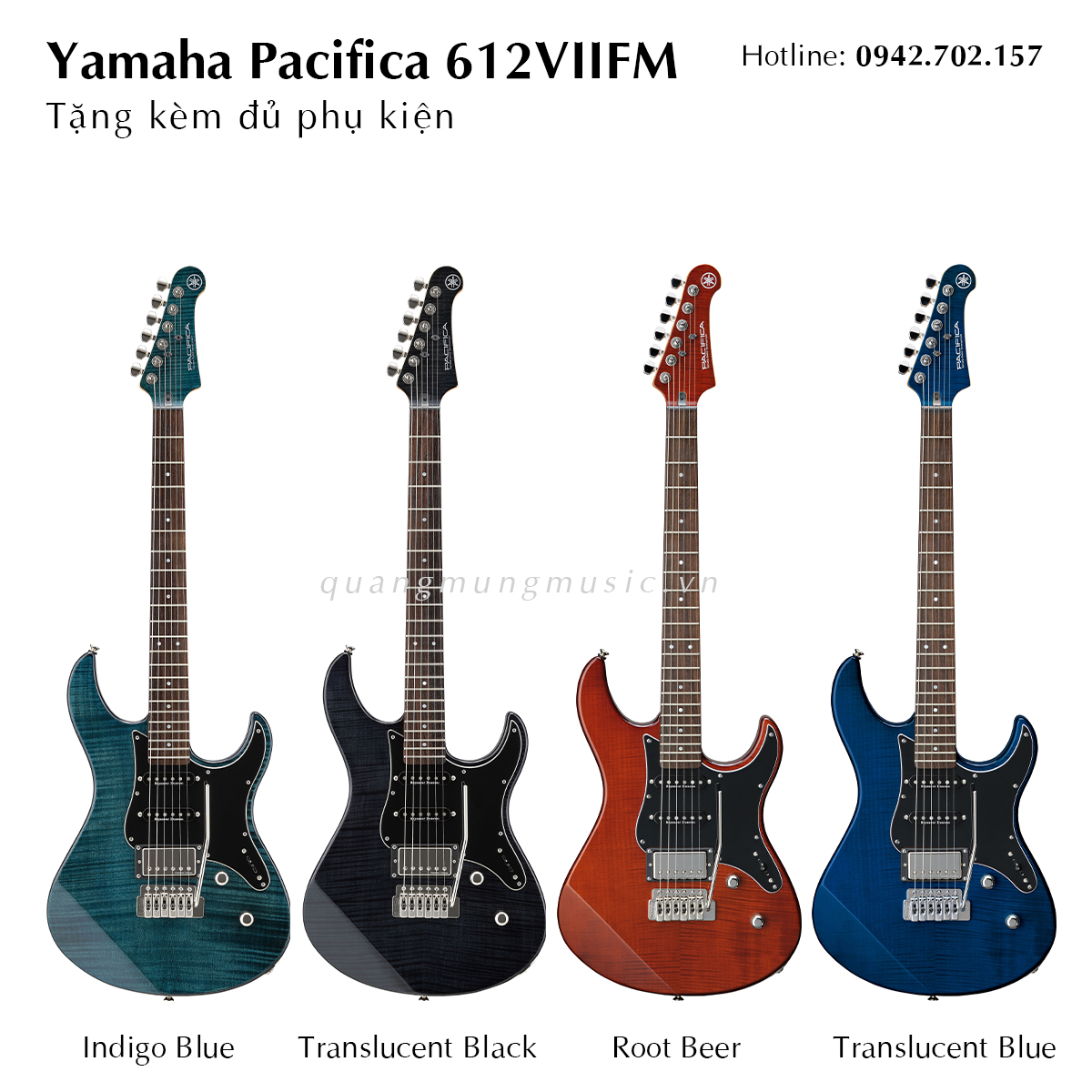 Đàn Guitar Điện Yamaha Pacifica 612VII FM - Nhập Khẩu - Giá Tốt Nhất