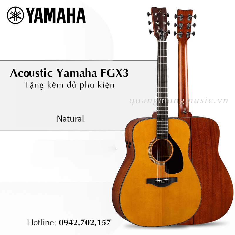 Đàn Guitar Acoustic Yamaha FGX3